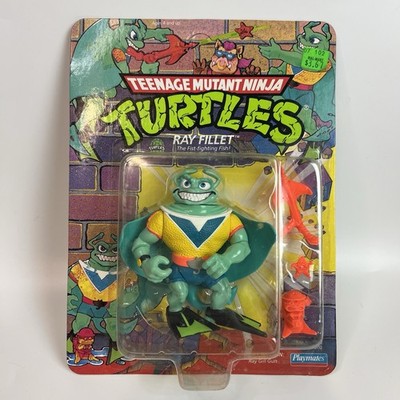 TMNT Ray Fillet MOC Vintage Playmates Teenage Mutant Ninja Turtles 1990