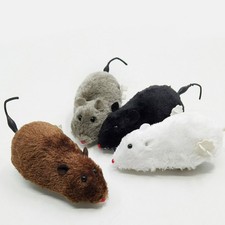 Wind Up Plush Mouse Toy For Indoor Cats, Interactive Cat Toys, Cat Kitten Teaser