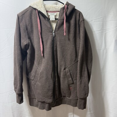 Ariat Real Sherpa Lined Full Zip Hoodie Women’s S Small plush cozy Jacket 