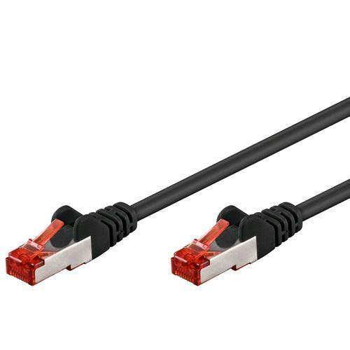 Techly Professional Cavo di rete Patch in CCA Schermato Cat. 6 Nero F/UTP 0,5 m