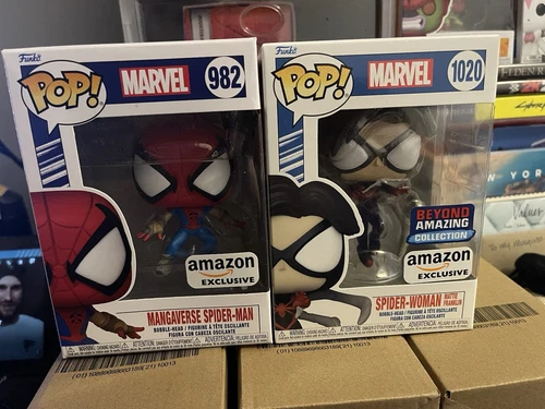 Figura Marvel POP 1020 EDICIÓN ESPECIAL Spider-Woman y Spider-Man 982 - Dúo