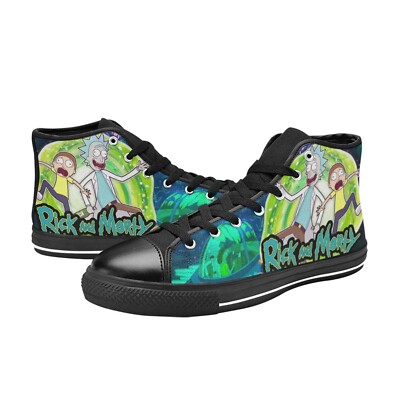 Rick and Morty Custom Sneakers High Top Canvas Men's Shoes