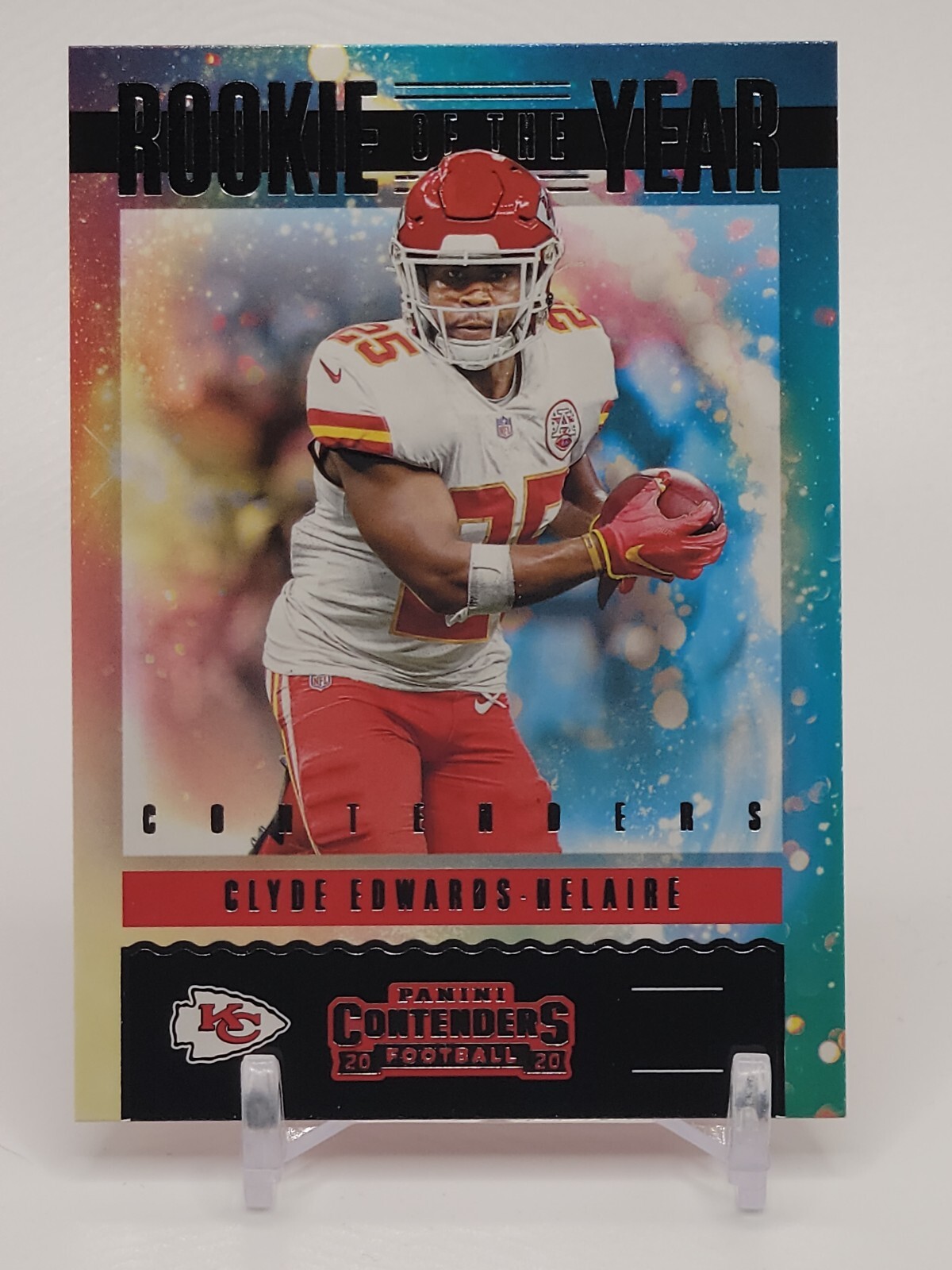 2020 Contenders Clyde Edwards-Helaire Rookie Of The Year #RY-CEH Chiefs