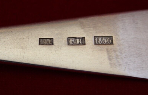 Sterling Shell Leaf 8 1/2" Tablespoon (Serving) 13t CH Maker (1856) 55g - Picture 12 of 16