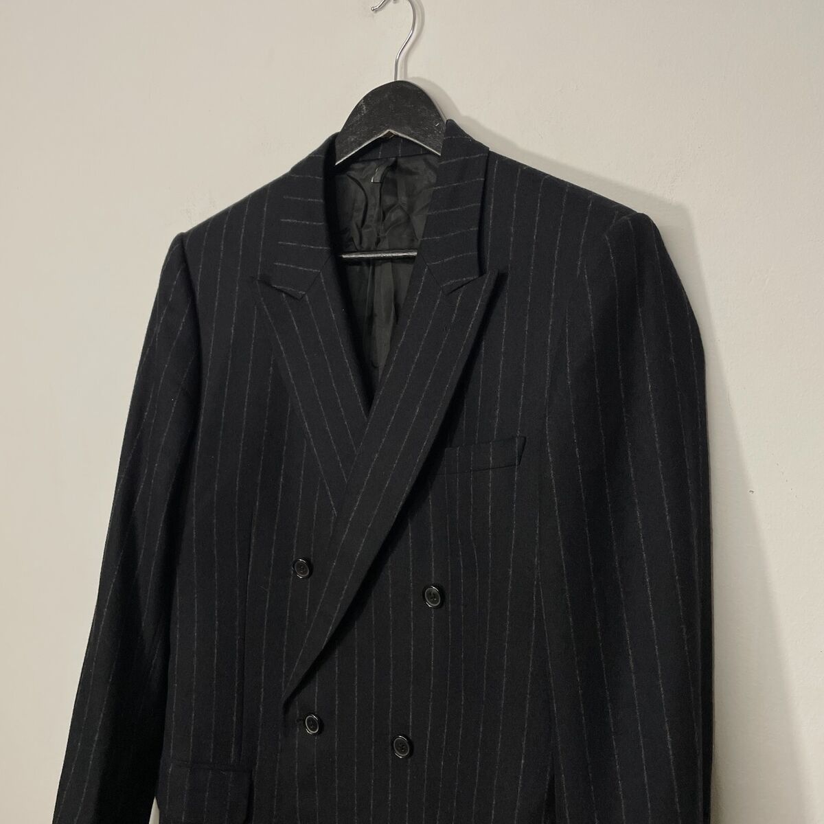 Dior Homme AW02 by Hedi Slimane Double Breasted Chalk Stripe Dior Homme AW02 by Hedi Slimane Double Breasted Chalk Stripe