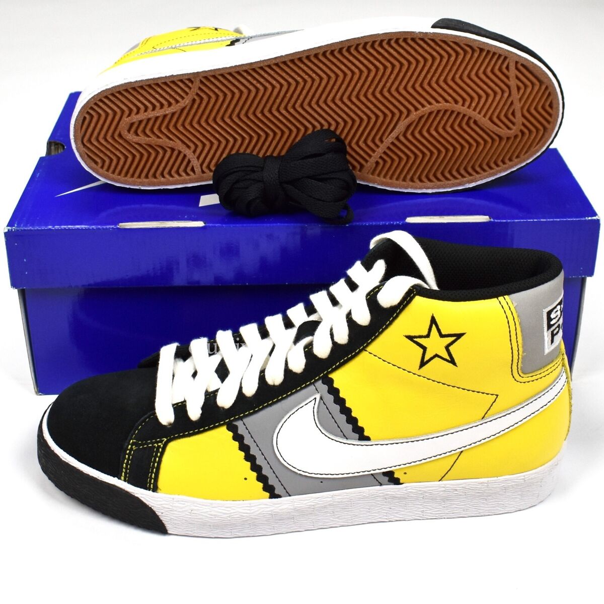 NWT Nike Blazer SB Elite Sub Pop Records Yellow Nirvana Mens NWT Nike Blazer SB Elite Sub Pop Records Yellow Nirvana Mens
