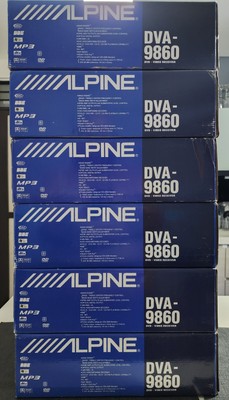 ALPINE DVA-9860 LOT OF 2 ZONE 1 DVD OPTICAL FACTORY NEW DVD HEADUNIT DVA NEW!!