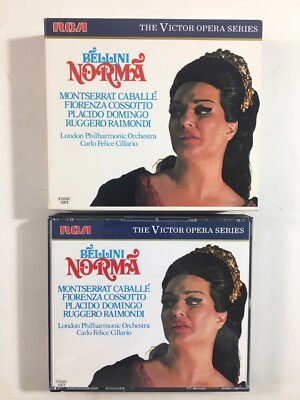 BELLINI Norma CILLARIO DOMINGO CABALLE COSSOTTO RAIMONDI 3 CD Box Set RCA Victor