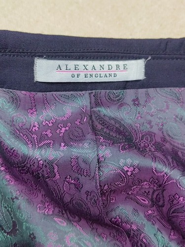 Blazer Doble Pecho Azul Marino de ALEXANDER OF ENGLAND 42R 100٪ Lana - Imagen 14 de 18