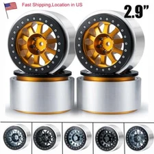 FLYXM 1:6 Axial SCX6 AXI05000 Wrangler Crawler Metal 2.9" Beadlock Wheels Rims