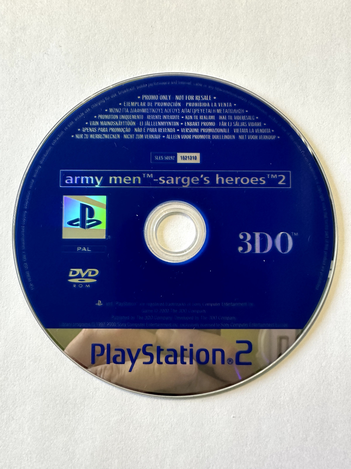 Jeu Playstation 2 / PS2 - Promo Press - Army Men: Sarge's Heroes 2