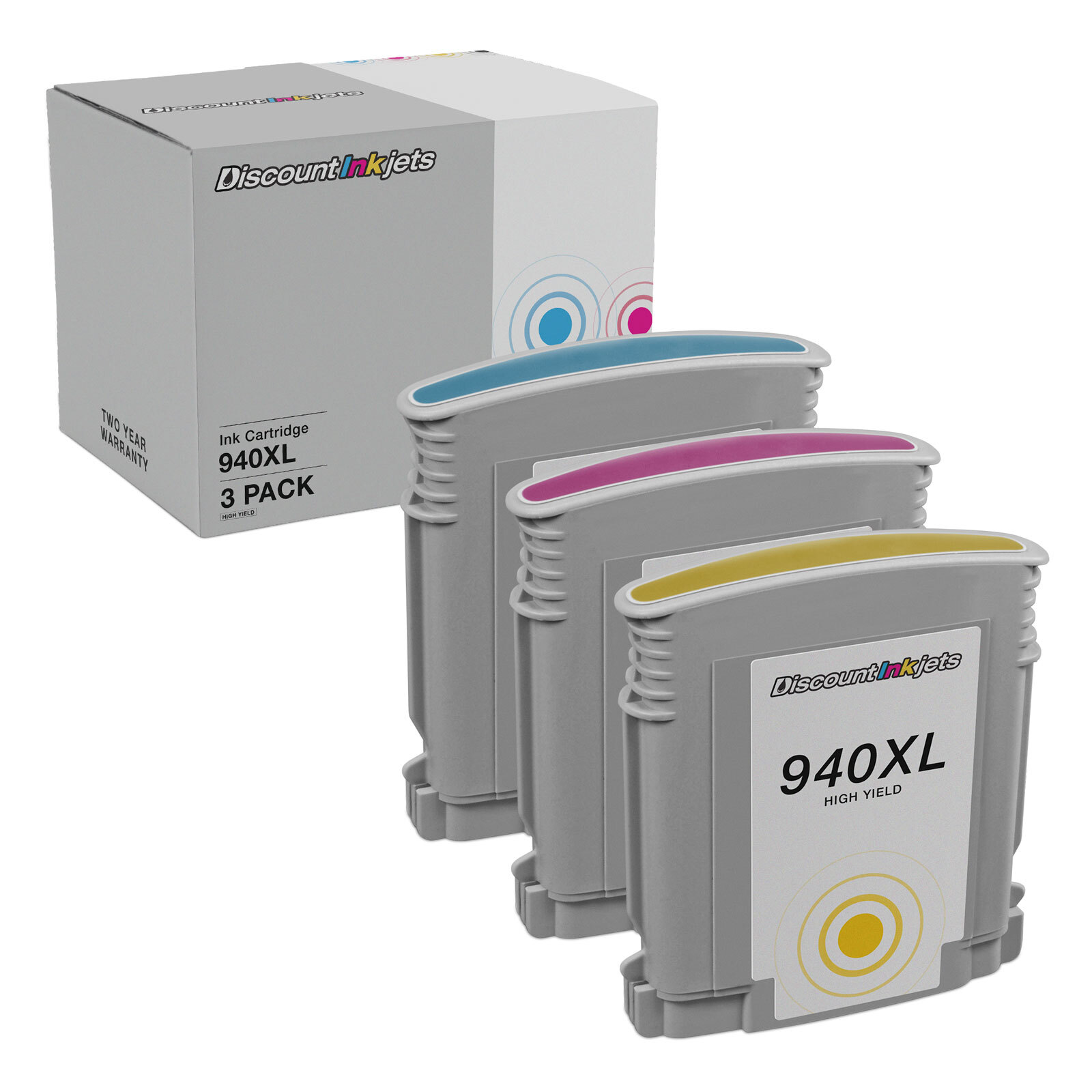 3PK 940XL Ink Cartridges for HP OfficeJet Pro 8000 8500 Premier Printers