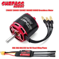 Surpass Hobby Brushless Motor 40A 50A 60A ESC Combo for RC Fixed Wing Airplane