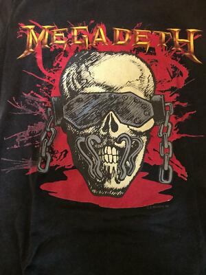 Vintage 1987 Megadeth Wake Up Dead Tour Shirt Size Small Rock