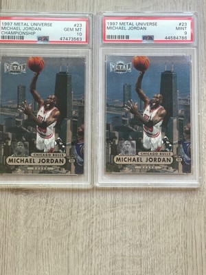 NBA Michael Jordan Metal universe PSA 9