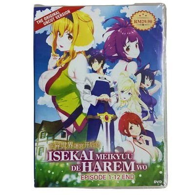 ANIME ISEKAI MEIKYUU DE HAREM WO VOL.1-12 END *UNCUT* DVD REG ALL + FREE SHIP