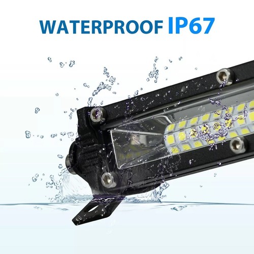 12 inch LED Light Bar Spot Flood Combo for Truck SUV ATV Jeep Offroad Driving - Picture 3 of 12
