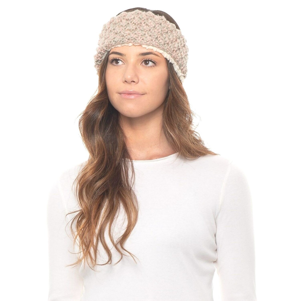 その他 soor ploom Knit Headband MEADOW Lemon Women's Popcorn Meadow Hand Made Knit Headband - One
