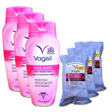 Vagisil Wash for Intimate  Wipes, Anti-Itch Medicated Feminine Pack of 6