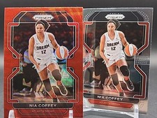 Nia Coffey - 2022 Prizm WNBA - Ruby Wave And Base #82 - Atlanta Dream