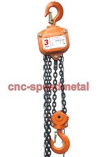 3t Kettenzug Hub 3m Stirnrad Flaschenzug Umlaufkette Handkettenzug eckig 00897