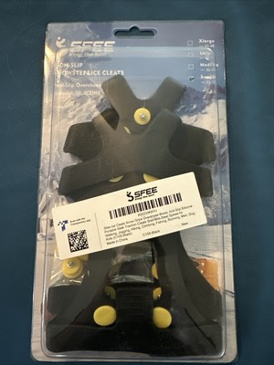 SFEE Ice Cleats for Boots Shoes, Snow Grips Cleats for Ice and Snow. Size Small