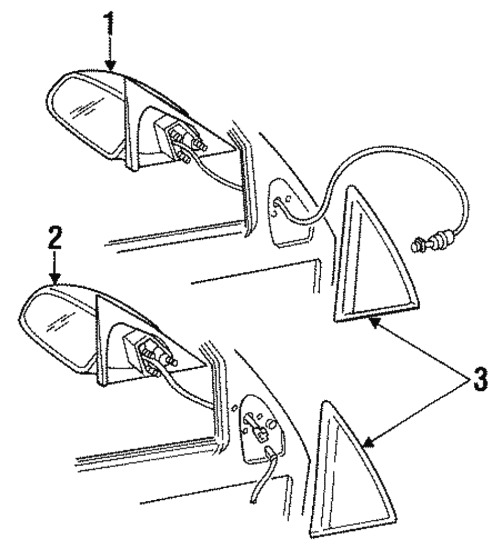 Genuine GM Mirror 12335394