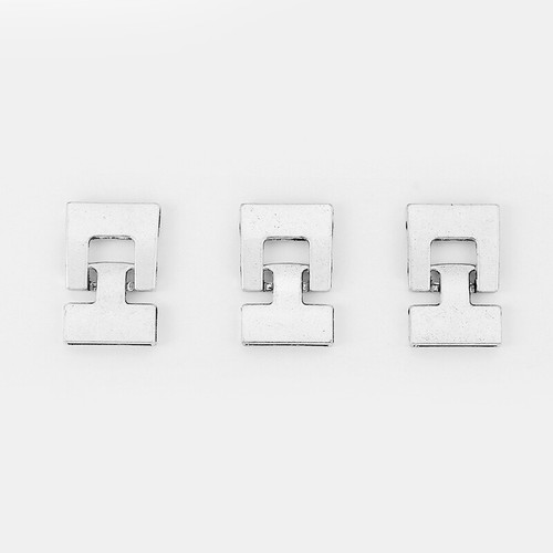 3 Sets Antique Silver T-Bar Hook Clasp For 5mm 10mm 20mm Flat Leather Bracelet - Picture 4 of 5