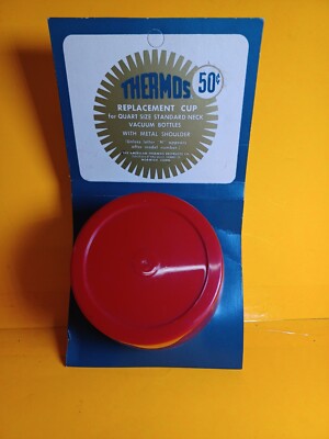 Vintage Original Genuine Thermos RED replacement Cup 34A73  NOS