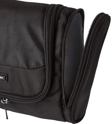 Amazon Basics Hanging, Travel Toiletry Bag Organizer, Shower Dopp Kit, Black  | eBay