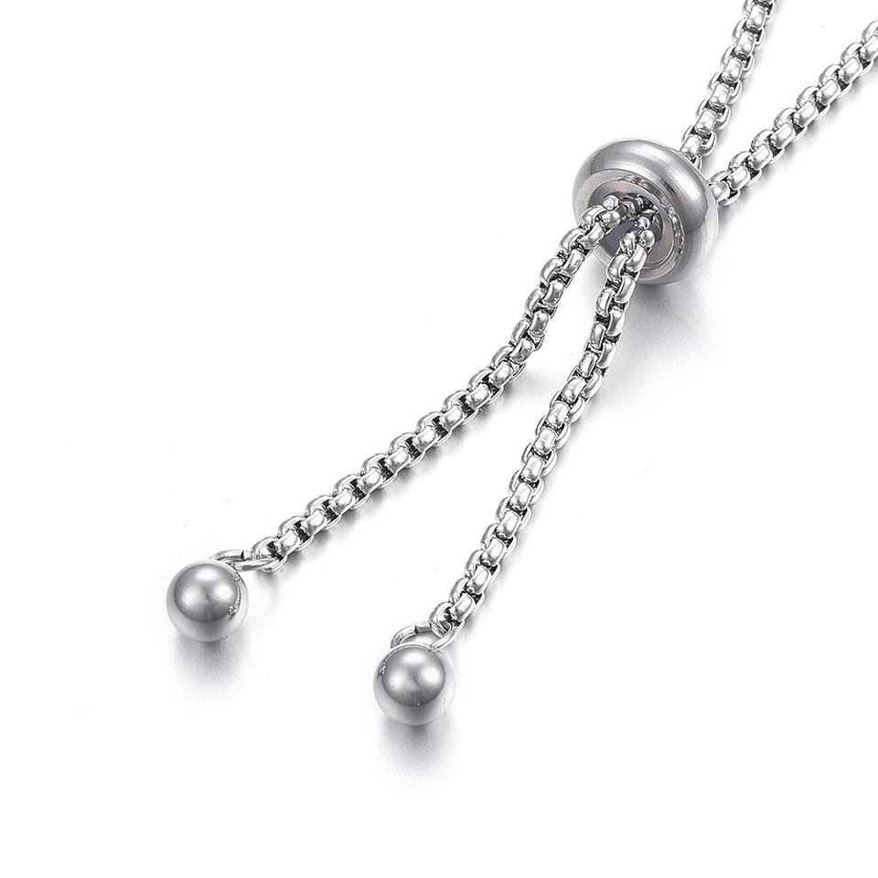 10 piezas Pulsera Ajustable de Acero Inoxidable 304 Hágalo Usted Mismo, Pulseras Deslizantes Foto 2 de 2