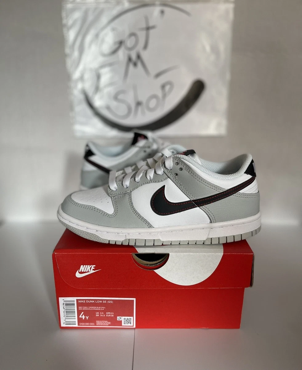 Size 4Y - Nike Dunk Low SE Lottery Pack GS - Grey Fog DQ0380-001
