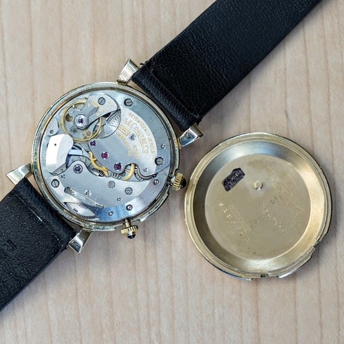 1950 Jaeger-LeCoultre Memovox Wrist Alarm Watch Two-Tone Dial 32mm Wristwatch - Picture 11 of 13