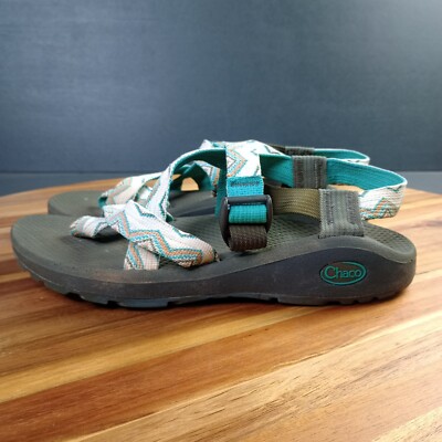 Chaco Z/Cloud 2 Classic Athletic Sandals Size 7 Santiago Aqua Hiking Water