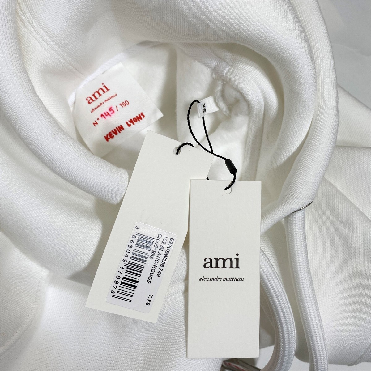 KEVIN LYONS x AMI PARIS White Fleece Logo Hoodie | eBay KEVIN LYONS x AMI PARIS White Fleece Logo Hoodie | eBay