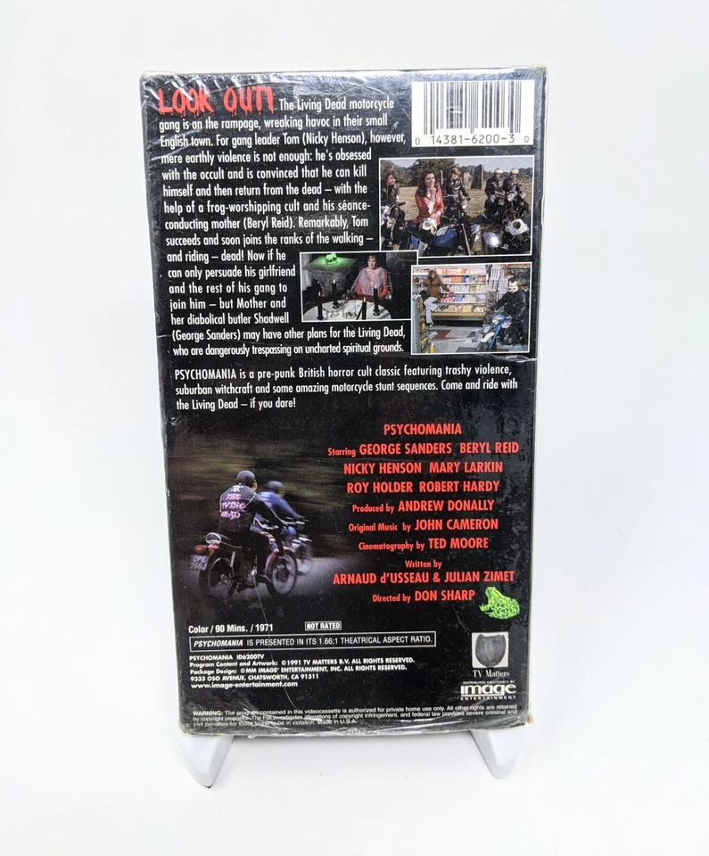 Psychomania VHS 1971 Horror Biker Cult Rare VHS Case - Image 2 of 4