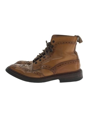 Tricker's Lace-Up Boots Malton Moulton Country UK 7.5 Camel 2508 Used