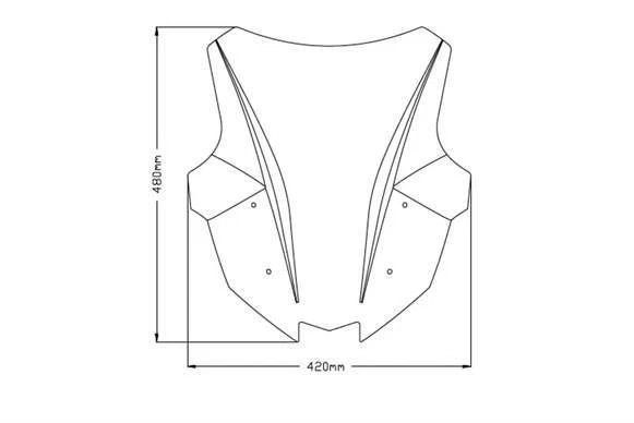 Parabrisas pantalla Puig Racing negro opaco Kawasaki Z 1000 SX 2010-2019 Foto 2 de 4