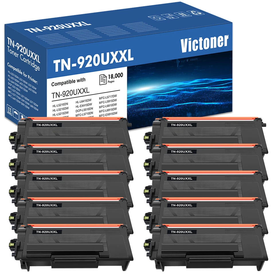 TN920XL XXL XXXL Fits for Brother TN920 Toner HL-L5210DW L6210DW MFC-L5715DW lot - Image 2 of 4