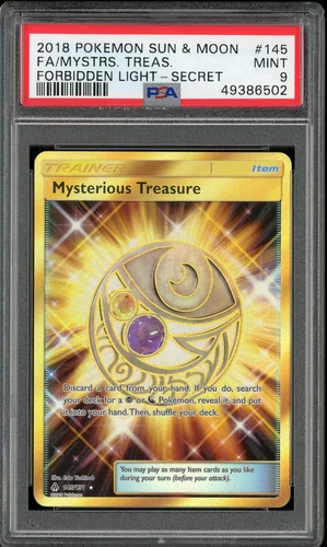 MYSTERIOUS TREASURE 145/131 FULL ART SECRET RARE FORBIDDEN LIGHT POKEMON PSA 9