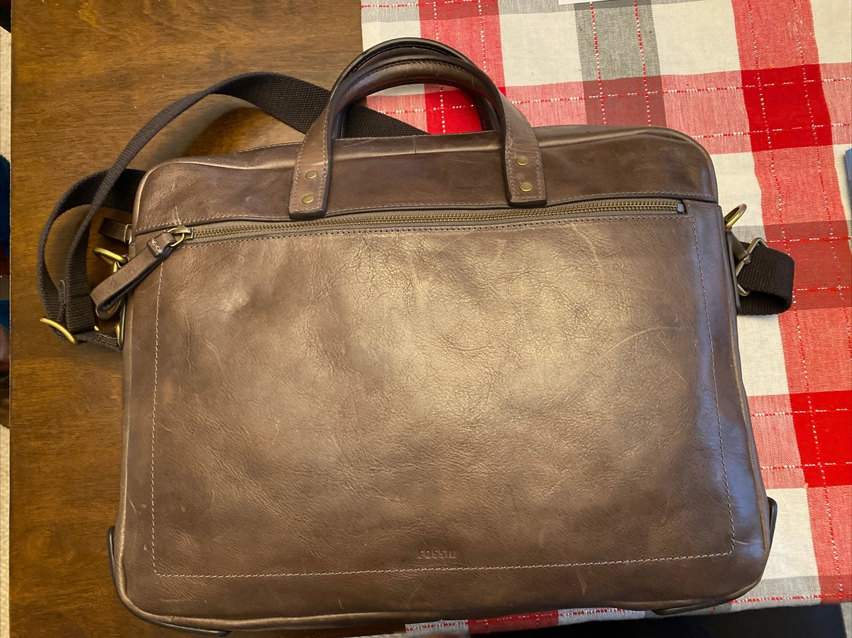 Fossil men's briefcase cheap