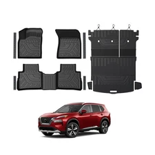 Floor Mats Set for Nissan Rogue 2026 2025 2024-2021 Accessories, Full Coverag...