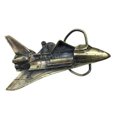 Brass NASA Space Shuttle VTG Belt Buckle The Great American Buckle Co 1979 #377