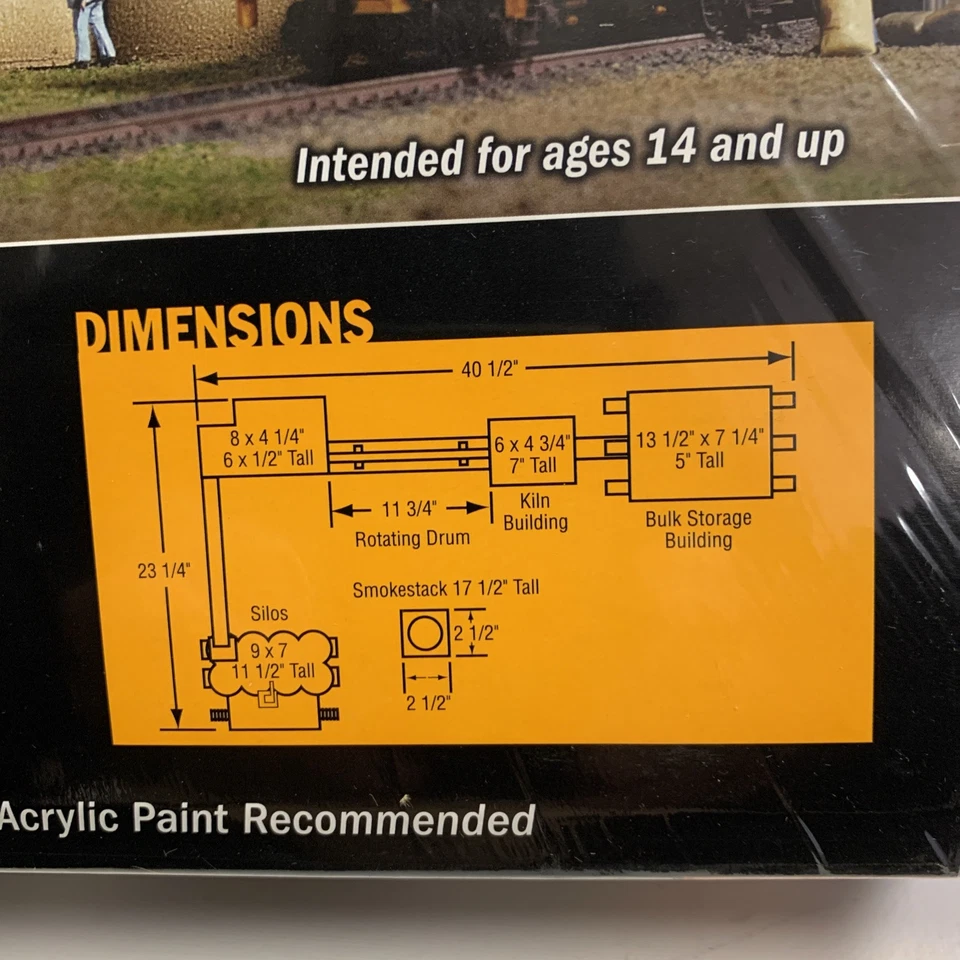 HO Scale Walthers Cornerstone 933-3098 Valley Cement Plant Complex Building Kit - Image 3 of 4