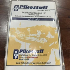 2 Qty Pikestuff N Scale #541-8114 Sidewall Extension Kits Unopened Package