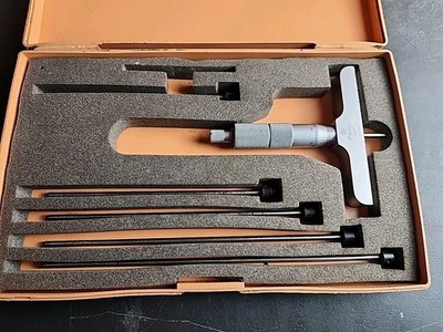 Mitutoyo #129-132 Depth Micrometer - 0-6 Inches 0.001  Graduation