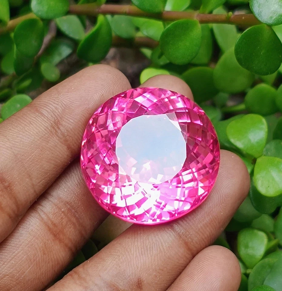 Massive 166 Carat Mogok Ruby Round Cut Certified Natural Pink Gemstone - Image 3 of 4