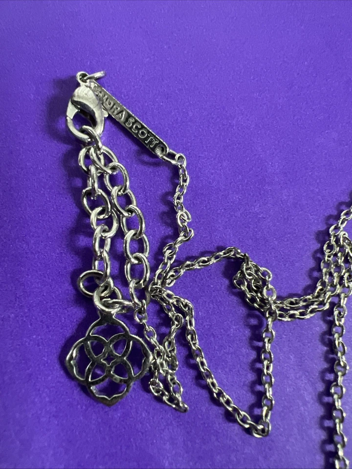 Juego de collar y pendientes Kendra Scott Elisa - plata en platino Drusy Foto 2 de 4