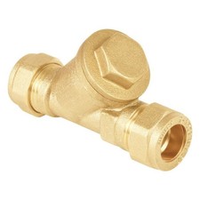PACK OF 2 - 22mm In-Line Y Strainer - FREE Next-Day Delivery