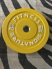 Signature Fitness 2” Olympic Bumper Plate 35LB (1-count)